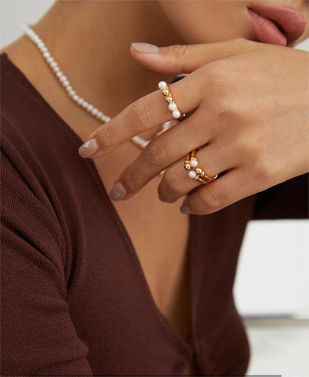 Double Band Adjustable Stacking Ring